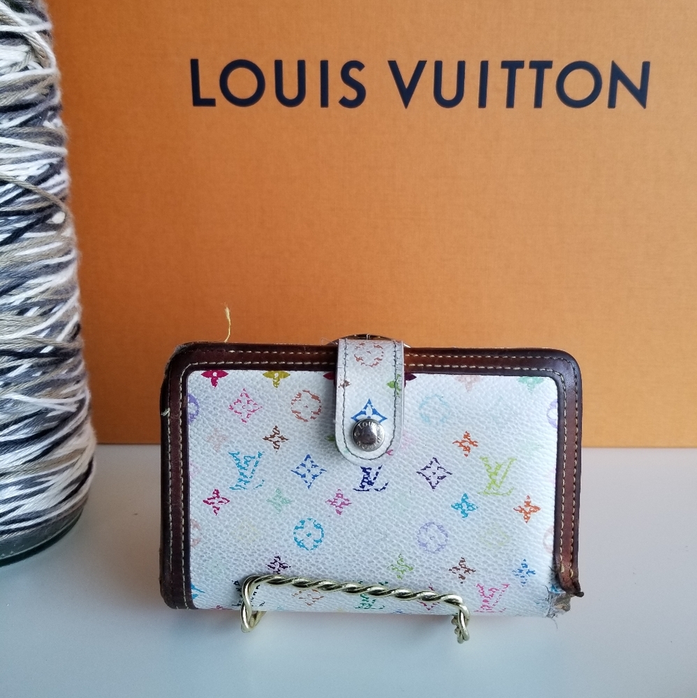 Louis Vuitton Authentic Multi color bifold wallet